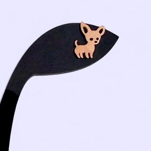 Chihuahua Dog Minimalist Stud Earrings 🐶 Taco Bell Dog 🐕 Puppy